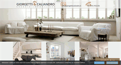 Desktop Screenshot of giorgettiecaliandro.it