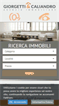 Mobile Screenshot of giorgettiecaliandro.it