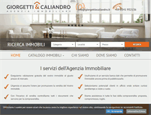 Tablet Screenshot of giorgettiecaliandro.it